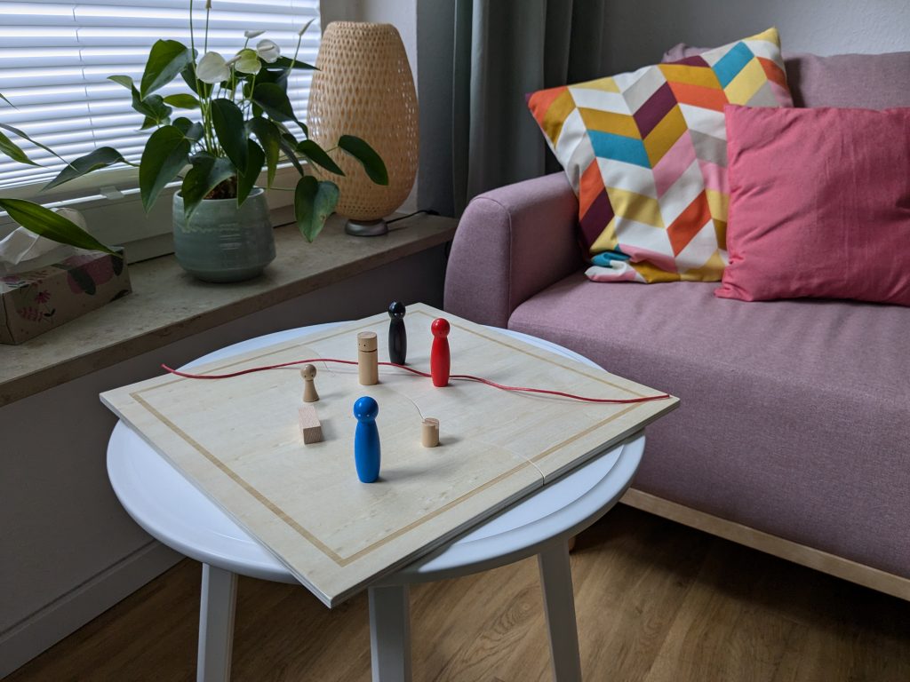 Systemische Beratung Methode der Beratung. Systembrett. Beratungsräumlichkeit